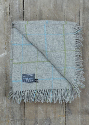 New Wool Blanket in Stone Overcheck