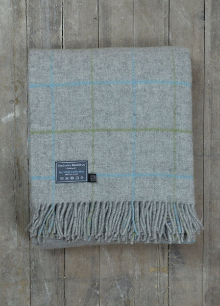New Wool Blanket in Stone Overcheck
