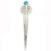 Luxury Silver Celtic Trillion Kilt Pin