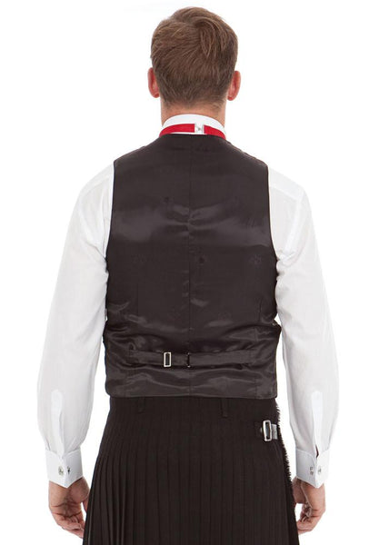 Luxury 5 Button Prince Charlie Waistcoat - Back