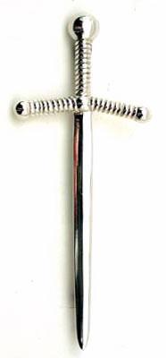 Simple Sword Silver Kilt Pin