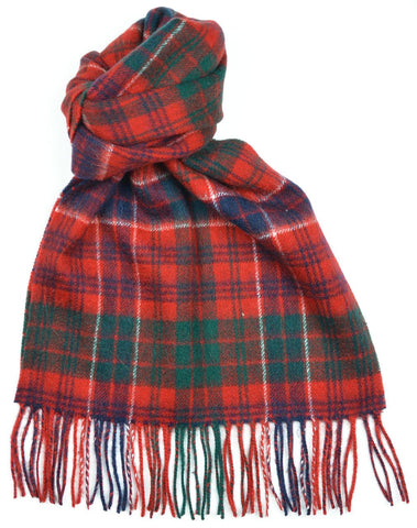 MacRae Red Modern Tartan Scarf