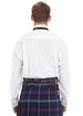 Wing Collar Dress Shirt with Double Cuff - Back