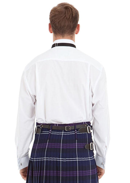 Wing Collar Dress Shirt with Double Cuff - Back