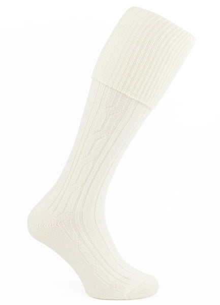 Urquhart Kilt Hose - Cream