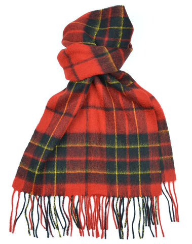 Brodie Red Modern Tartan Scarf