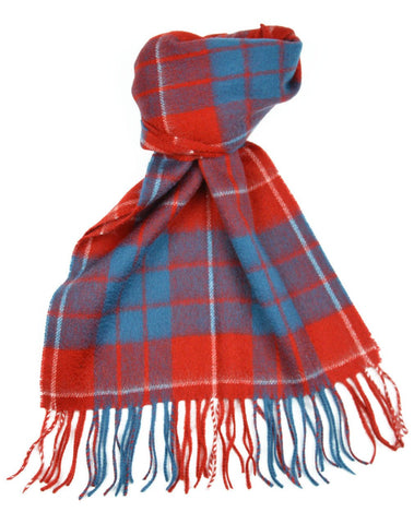 Hamilton Red Modern Tartan Scarf