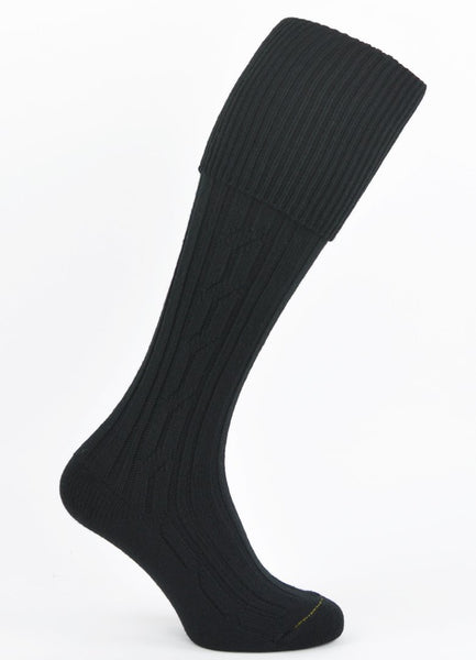 Urquhart Kilt Hose - Black