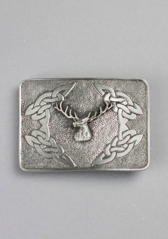 Celtic Stag Cast Buckle