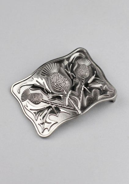 Contemporary Thistle Kilt Belt Buckle