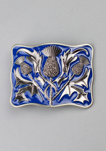 Contemporary Thistle Kilt Belt Buckle