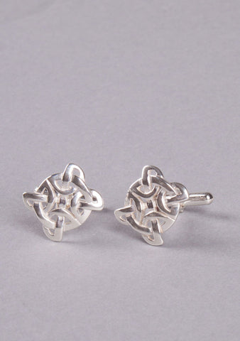 Celtic Knot Silver Cufflinks