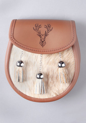 Stag Embossed Semi Dress Sporran