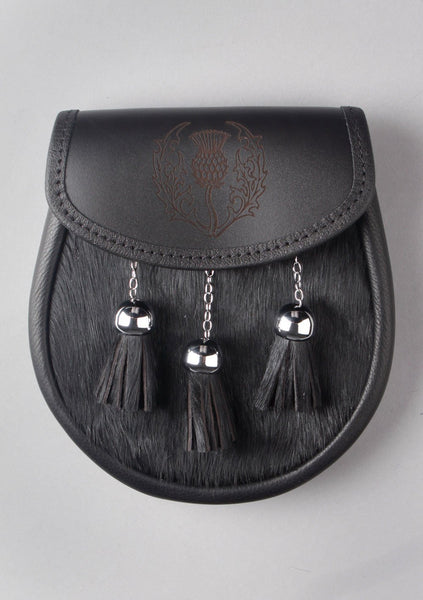 Thistle Embossed Semi Dress Sporran