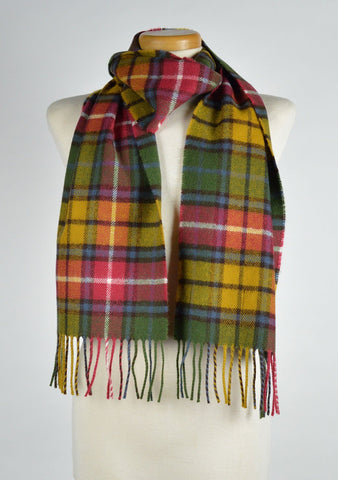 Scottish Lambswool Scarf in Buchanan Antique Tartan