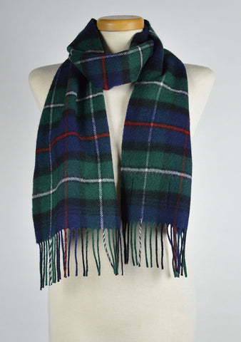 Scottish Lambswool Scarf in Mackenzie Modern Tartan