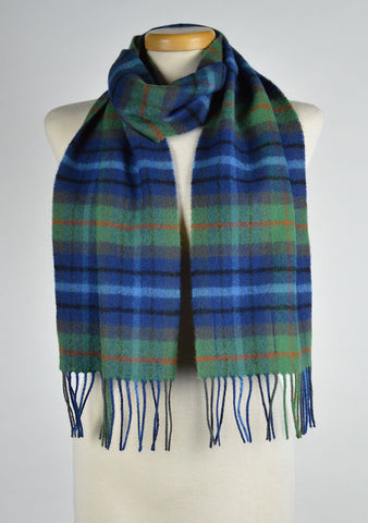 Scottish Lambswool Scarf in New York City Tartan