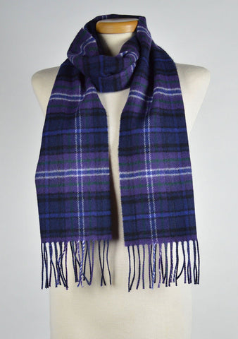 Scottish Lambswool Scarf in Scotland Forever Tartan