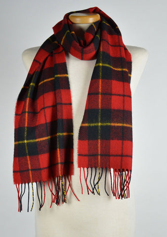Scottish Lambswool Scarf in Wallace Tartan