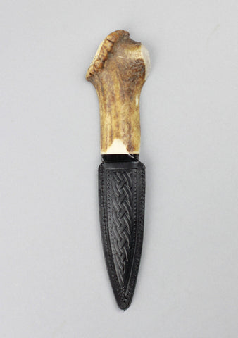 Luxury Damascus Steel Half Crown Sgian Dubh