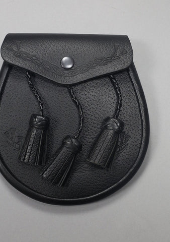 Celtic Classic Leather Sporran