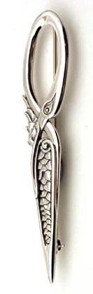 Luxury Silver Swan Kilt Pin
