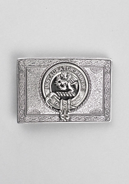Rectangular Clan Crest Pewter Buckle