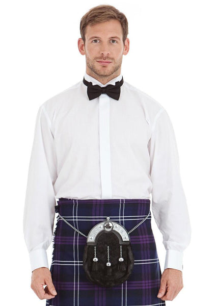Wing Collar Dress Shirt with Double Cuff